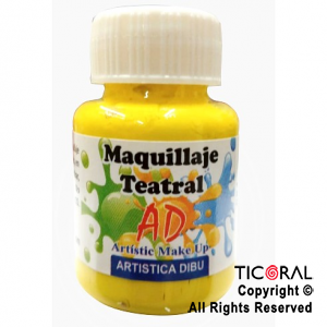 MAQUILLAJE TEATRAL AD 054 AMARILLO MEDIO 40ML X 6 UNIDADES